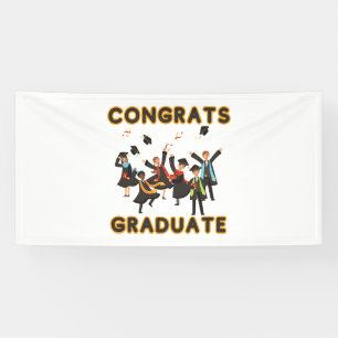 Félicitations au diplômé Bannière en vinyle 4x8