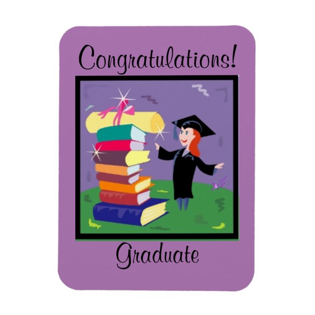 Félicitations au diplômé ! Favorise les Magnets (Vertical)