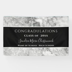 Félicitations Bannière de graduation en cristal no