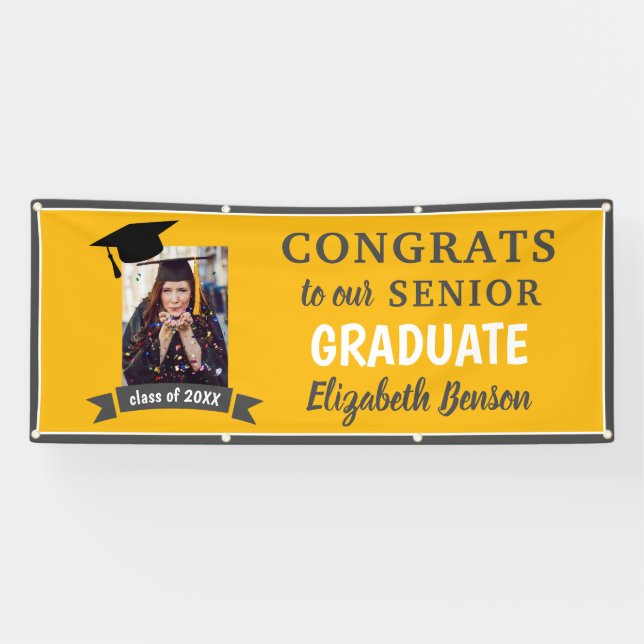 Félicitations Bannière Graduate (Horizontal)