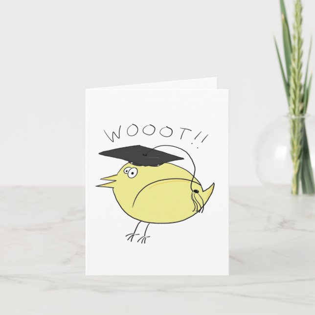 Félicitations Birdie Graduation Card! Carte (Devant)