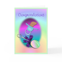 Félicitations Carte bébé - personnaliser