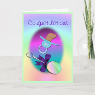 Félicitations Carte bébé - personnaliser