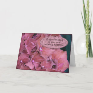 Félicitations Carte de récupération de la sobriété