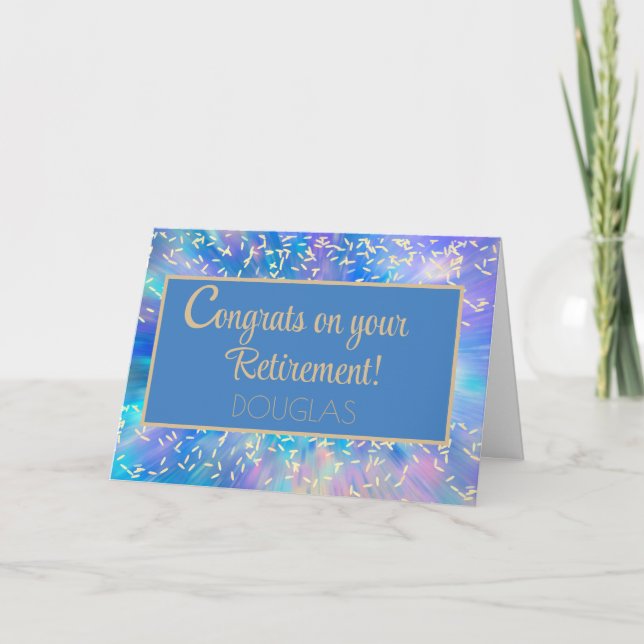 Félicitations ! ! Carte de retrait personnalisée e (Devant)