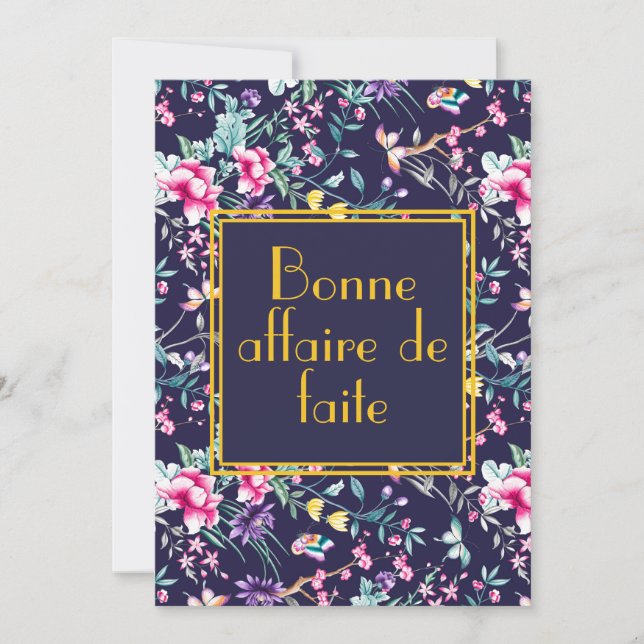 Félicitations / carte de voeux de consolation (Devant)