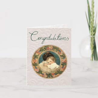 Félicitations Carte de voeux Nouveau bébé