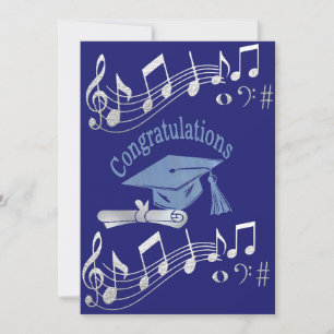 Félicitations Carte de voeux pour diplômés :
