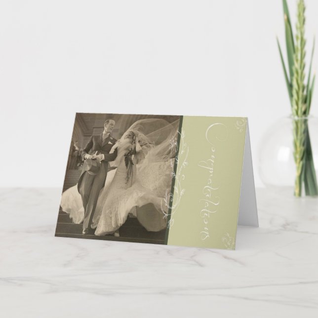 Félicitations Carte Mariage (Devant)