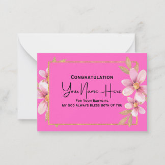 Félicitations cartes de baby shower.