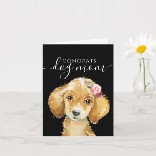 Félicitations Chien Maman Carte de voeux
