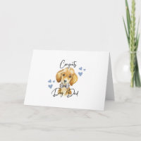Félicitations Chien Papa Carte de voeux