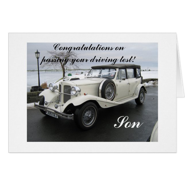 Félicitations de réussir votre test de conduite fi (Devant horizontal)