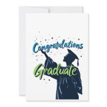 Félicitations diplômé : carte de vœux de fin d'étu