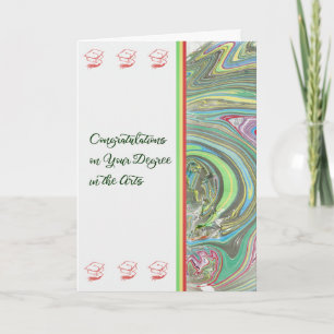 Félicitations Diplôme de la carte en arts