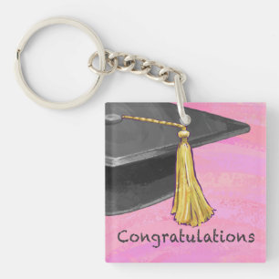 Félicitations Diplômé Noir et Rose