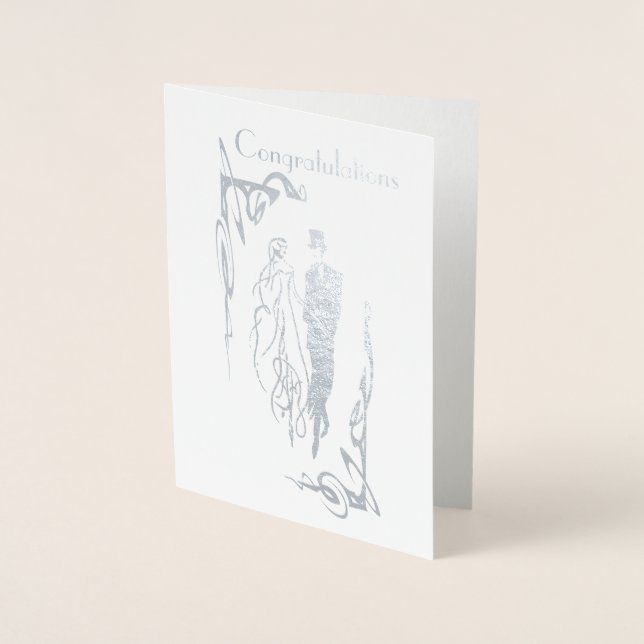 Félicitations du jour de mariage Carte de voeux (Devant)