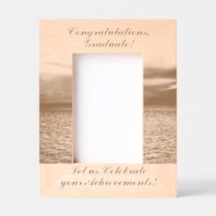 Félicitations exceptionnelles Cadre en bois pour l