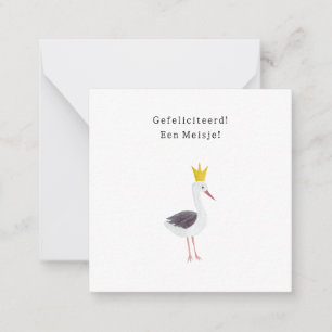 Félicitations Fille Nouveau-Née Carte de Naissance