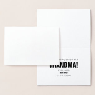 Félicitations Foil Pregnancy Faire-part