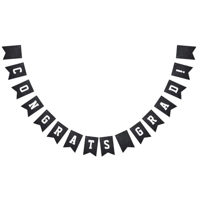 Félicitations Grad Chalkboard Bung drapeaux (Tout)