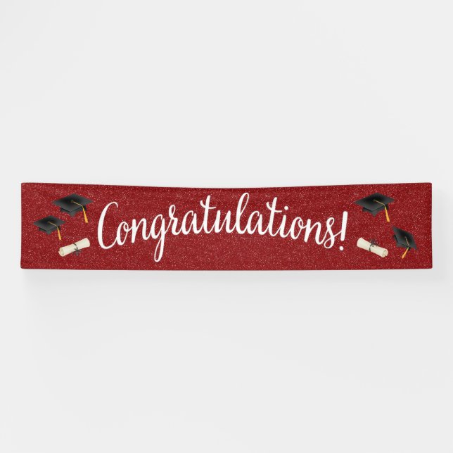 Félicitations Graduation / Bannière d'Occasion (Horizontal)