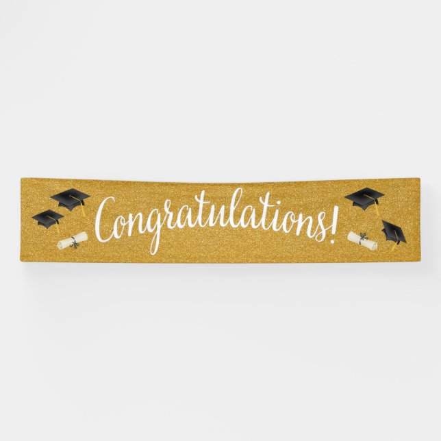 Félicitations Graduation / Bannière d'Occasion (Horizontal)