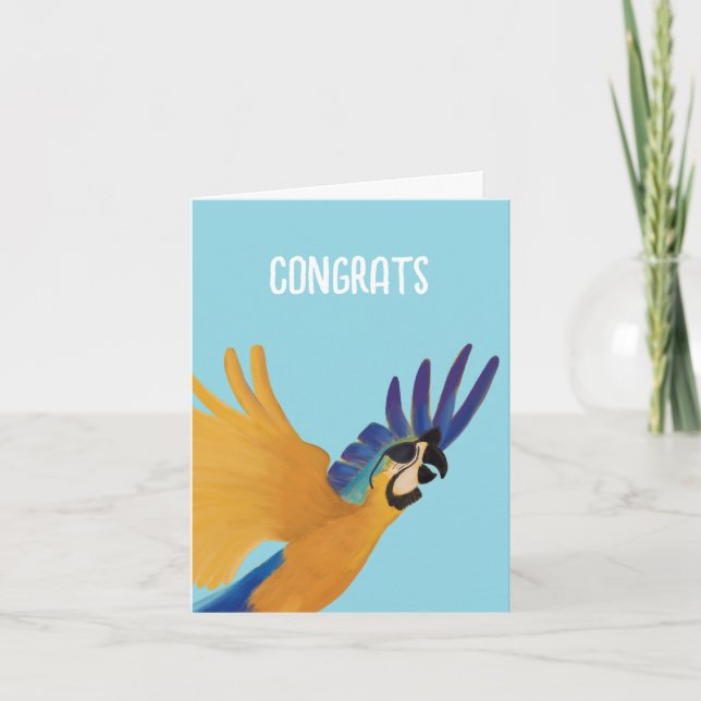 Félicitations Illustration vol Oiseau (Devant)