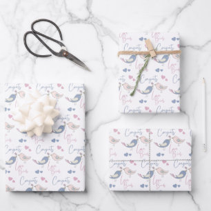 Félicitations Inséparables Envelopper les feuilles