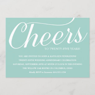 Félicitations ! Invitation à une fête d'anniversai