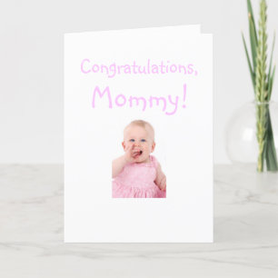 Félicitations maman de la nouvelle carte bébé