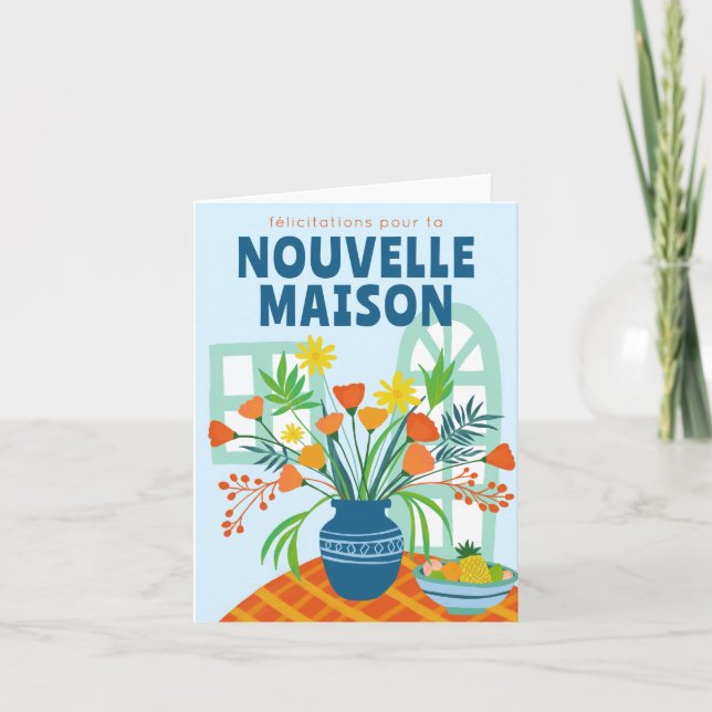 Félicitations NEW ZUHAUSE Glückwunschs Nouvelle Ma Karte (Vorderseite)