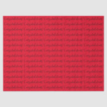 "Félicitations !" PAPIER MOUSSELINE