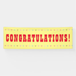 Félicitations - Parole géante sur une bannière