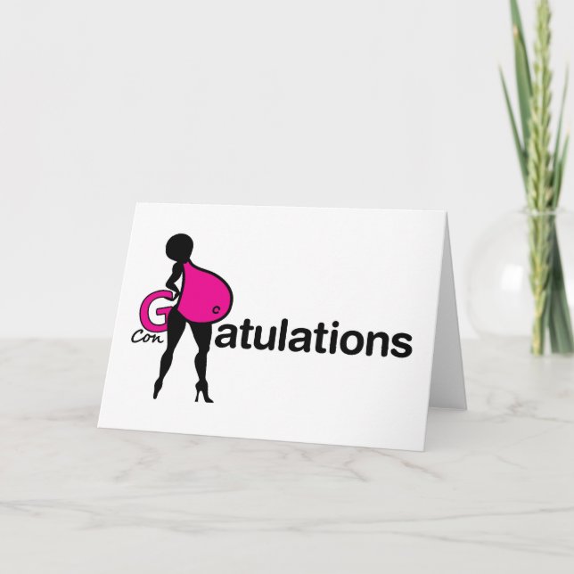 Félicitations pour avoir un bébé - carte de voeux (Devant)