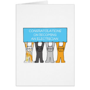 Félicitations pour devenir électricien