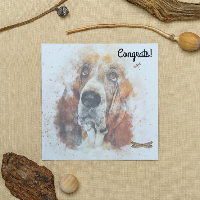 Félicitations pour la carte de nouveau chien de co (Créateur téléchargé)