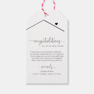Félicitations pour la nouvelle étiquette cadeau Ho