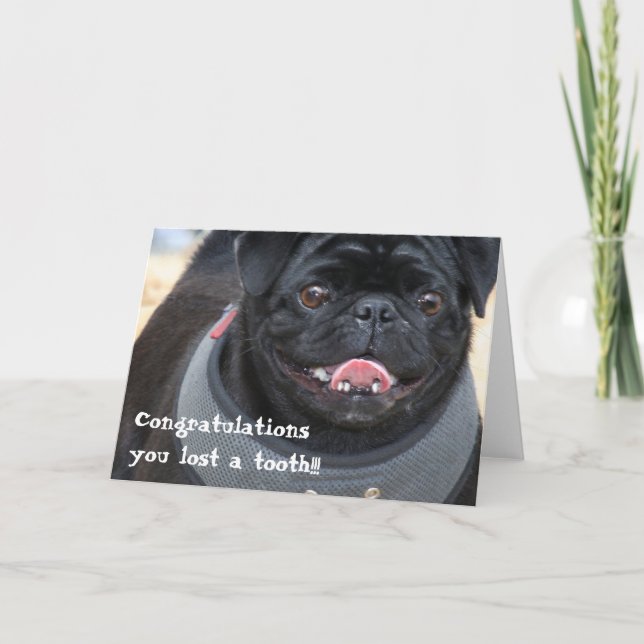 Félicitations pour la perte d'une carte de carlin  (Devant)