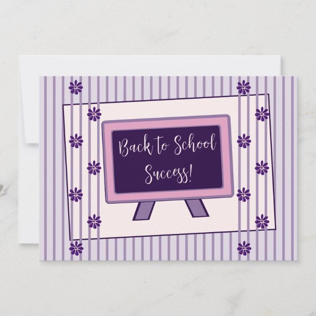 Félicitations pour le retour à l'école carte plat (Devant)