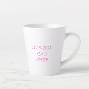 Félicitations pour le vol en solo - tasse de latte