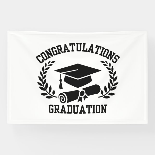 Félicitations pour l'obtention du diplôme Bannière (Horizontal)