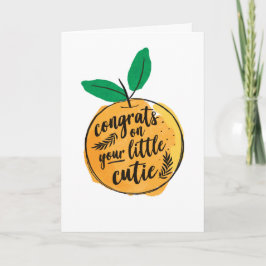Félicitations pour votre carte de Baby shower Litt