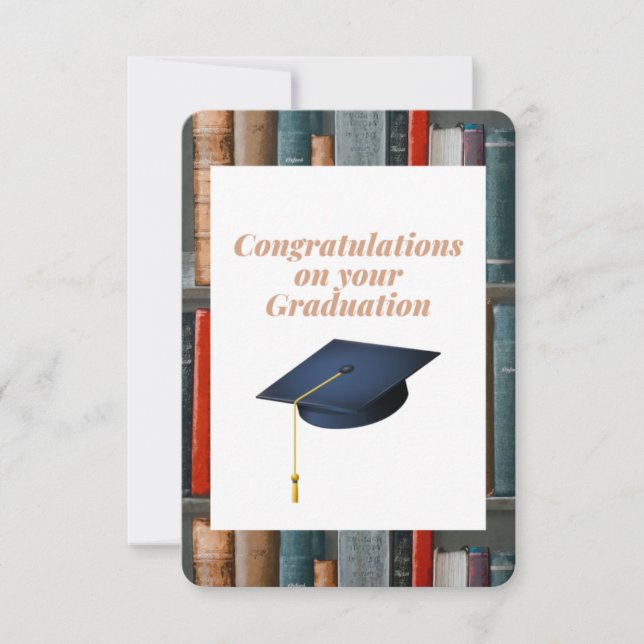 Félicitations pour votre carte de Graduation. (Devant)