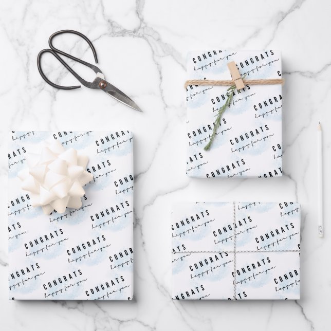 Félicitations Pour Votre Enveloppement De Papier (Recto)