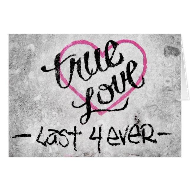 Félicitations pour votre fiançailles, True Love Gr (Devant horizontal)