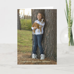 Félicitations pour votre nouveau chien... Carte de