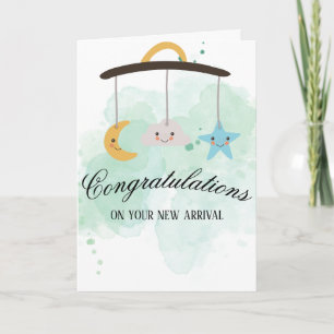 Félicitations Pour Votre Nouvelle Carte Bébé D'Arr