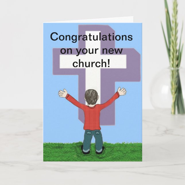 Félicitations pour votre nouvelle carte église (Devant)