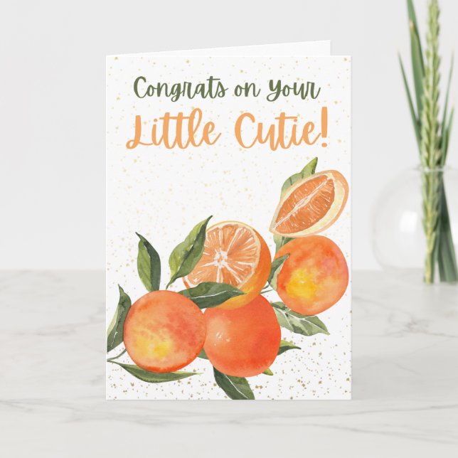Félicitations pour votre petite chérie | Carte de  (Devant)